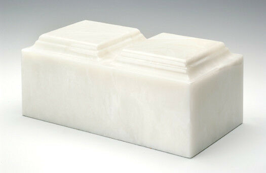 Classic Onyx Pearl Companion Funeral Cremation Urn, 420 Cubic Inch, TSA Approved