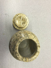 Load image into Gallery viewer, Princess Fossil Stone Marble Keepsake Funeral Cremation Urn for Ashes 3&quot;
