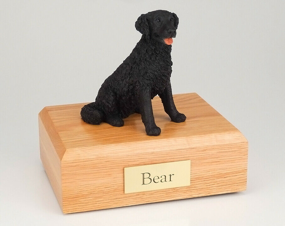 Labrador Long Haired Figurine Dog Pet Cremation Urn Avail 3 Diff Colors 4 Size