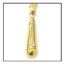 Load image into Gallery viewer, Loving Teardrop 24k Gold Plated Sterling Silver Cremation Urn Pendant w/Chain
