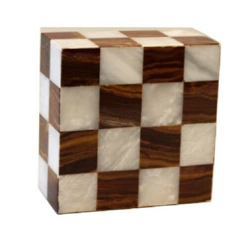 Kingdom Red Mosaic Marble Keepsake Funeral Cremation Urn, 15 Cubic Inches