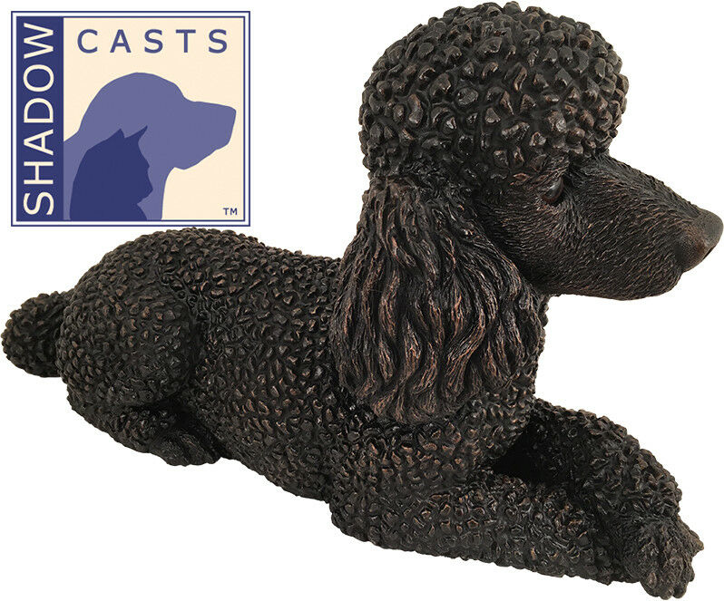 Small/Keepsake 33 Cubic Ins Poodle ShadowCasts Bronze Urn for Cremation Ashes