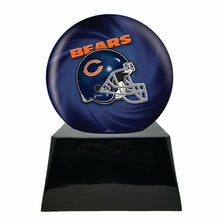 Load image into Gallery viewer, Large/Adult 200 Cubic Inch Chicago Bears Metal Ball on Cremation Urn Base
