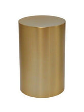 Load image into Gallery viewer, Large/Adult 200 Cubic Inches Gold Color Stainless Steel Cylinder Cremation Urn
