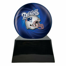 Load image into Gallery viewer, Large/Adult 200 Cubic Inch New England Patriots Metal Ball on Cremation Urn Base

