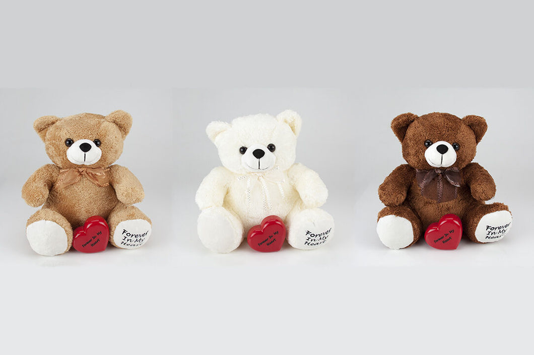 Set of 3 Huggable Teddy Bear Infant/Child/Pet Funeral Cremation Urns, 10 Cu. In.