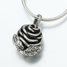 Load image into Gallery viewer, Sterling Silver Rose Memorial Jewelry Pendant Funeral Cremation Urn
