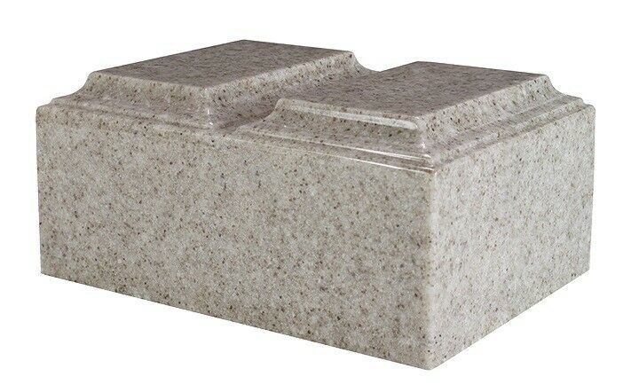 XL Companion Funeral Cremation Urn For Ashes Cultured Granite Tuscany Sandstone