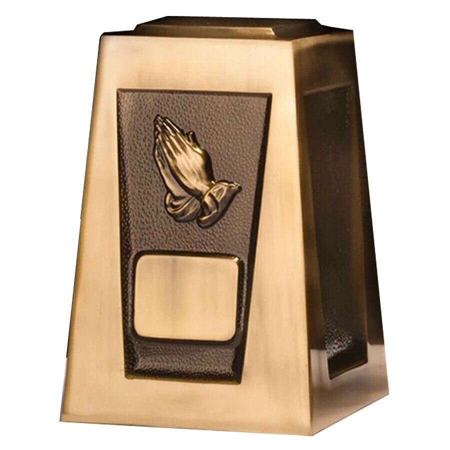Large/Adult 205 Cubic Inch Olympus Praying Hands Funeral Cremation Urn for Ashes