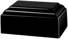 Load image into Gallery viewer, Small/Keepsake 22 Cubic Inch Black Night Tuscany Cultured Marble Cremation Urn
