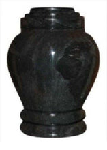 Load image into Gallery viewer, Small/Keepsake 15 Cubic Inch Embrace Ebony Marble Funeral Cremation Urn
