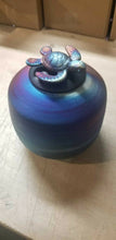 Load image into Gallery viewer, Small/Keepsake 150 Cubic Inch Raku Turtle Funeral Cremation Urn for Ashes
