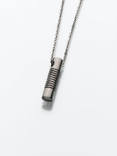 Load image into Gallery viewer, Titanium Cylinder Memorial Jewelry Pendant Funeral Cremation Urn
