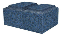 Load image into Gallery viewer, XL Companion Funeral Cremation Urn For Ashes Cultured Granite Tuscany Sapphire
