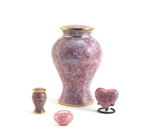 Load image into Gallery viewer, Cloisonne 4 Keepsake Set Funeral Cremation Urns for Ashes, 5 Cubic Inches each
