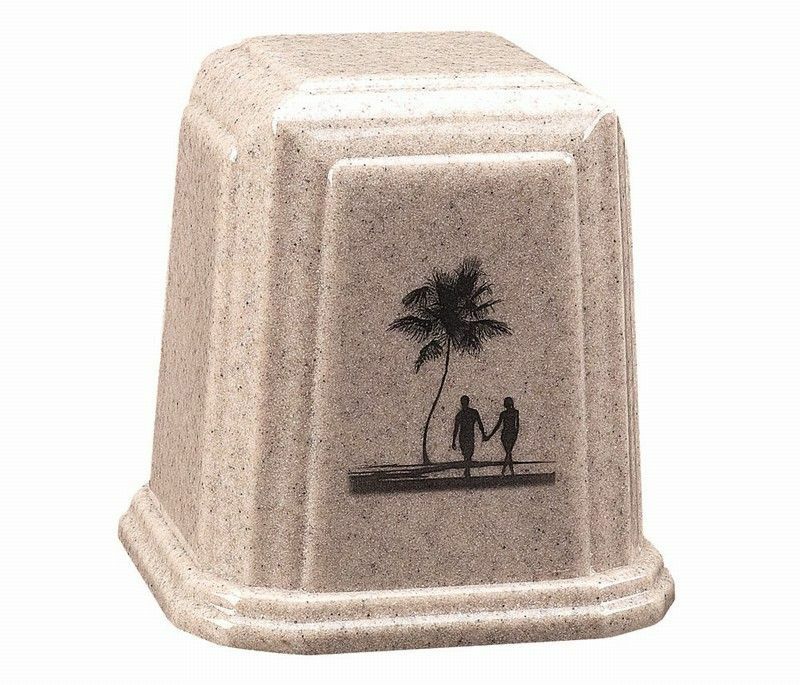 Large/Adult 275 Cubic Ins Ancestral Granite Cremation Urn - Choice of 8 Colors