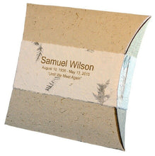 Load image into Gallery viewer, Embossed White Biodegradable Journey EarthUrn, Mini Funeral Cremation Urn
