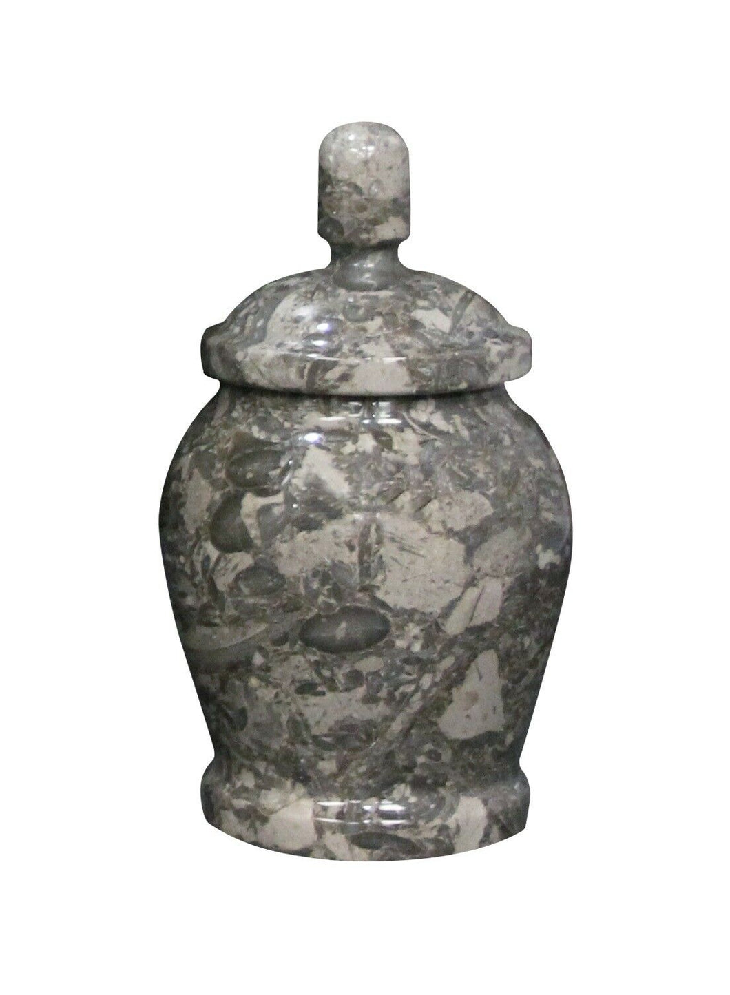 Small/Keepsake 10 Cubic Inch Classic Taupe Marble Funeral Cremation Urn