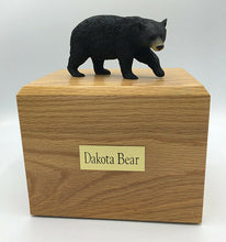 Load image into Gallery viewer, Black Bear Figurine Wildlife Cremation Urn Available in 3 Diff. Colors &amp; 4 Sizes
