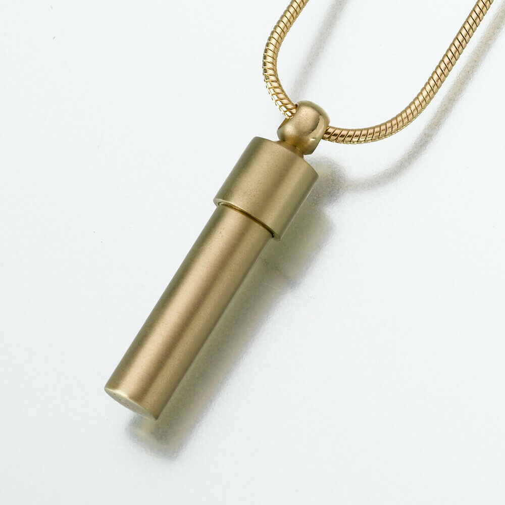 Bronze Cylinder Memorial Pendant Funeral Cremation Urn