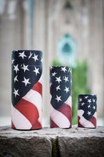 Load image into Gallery viewer, Set of Large, Med &amp; Small US Flag Scattering Tube Cremation Urns for Ashes

