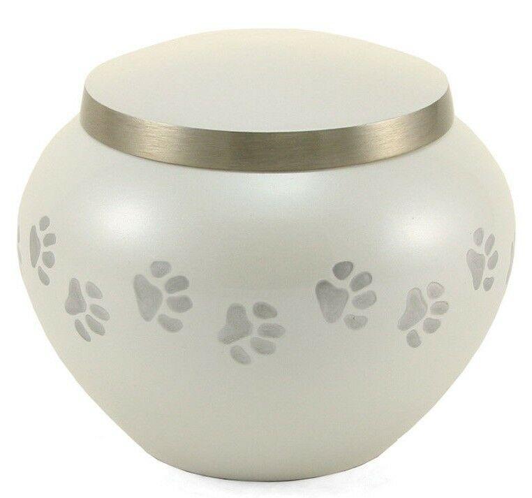 Small/Keepsake Pearl Brass Odyssey Funeral Cremation Urn, 25 cubic inches
