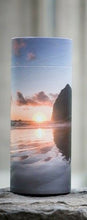 Load image into Gallery viewer, Small/Keepsake 90 Cubic In. Ocean Sunset Scattering Tube Cremation Urn for Ashes
