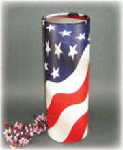 Load image into Gallery viewer, Biodegradable Eco-Friendly American Flag Adult Ash Scattering Tube Cremation Urn
