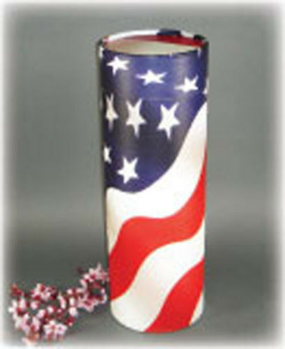 Biodegradable Eco-Friendly American Flag Adult Ash Scattering Tube Cremation Urn