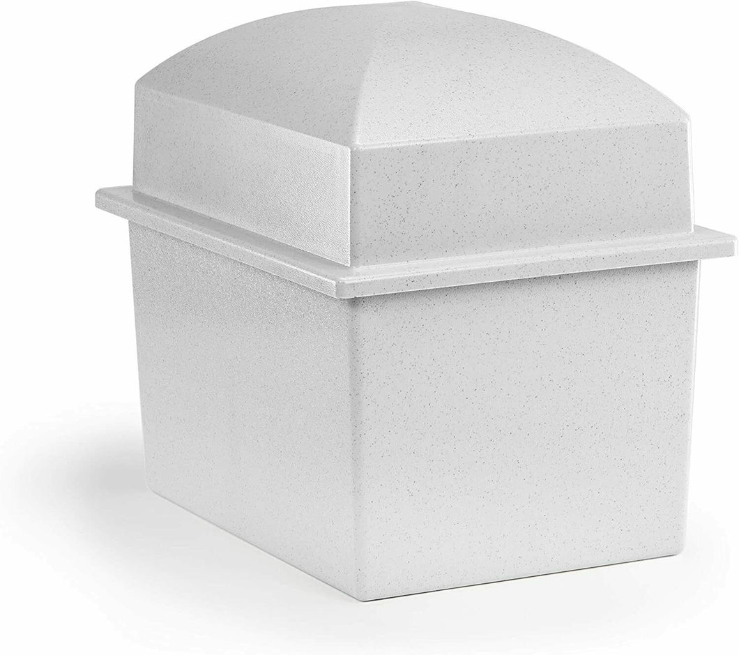 Crowne Vault Extra-Large Granite Colored Polymer Double Funeral Cremation Urn Burial Vault