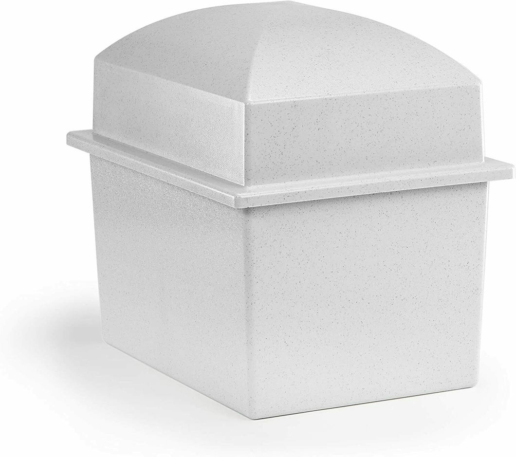Crowne Vault Extra-Large Granite Colored Polymer Double Funeral Cremation Urn Burial Vault