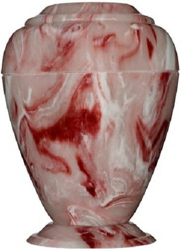 Large/Adult 235 Cubic Inch Georgian Vase Pink Cultured Onyx Cremation Urn