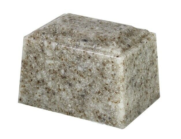 Small/Keepsake 2 Cubic Inch Beige Tuscany Cultured Granite Cremation Urn Ashes