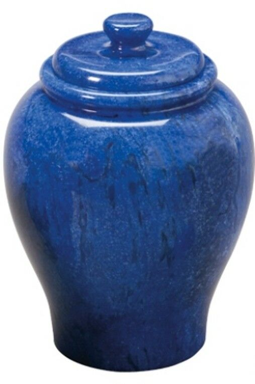 Small/Keepsake 2 1/2 Cubic Inches Blue Eye Natural Marble Cremation Urn