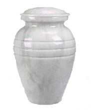 Load image into Gallery viewer, White Color, Child/Pet Funeral Cremation Urn made out of a block of Solid Marble
