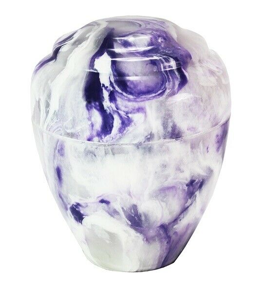 Small/Keepsake 18 Cubic Inch Purple Onyx Vase Cultured Onyx Cremation Urn Ashes