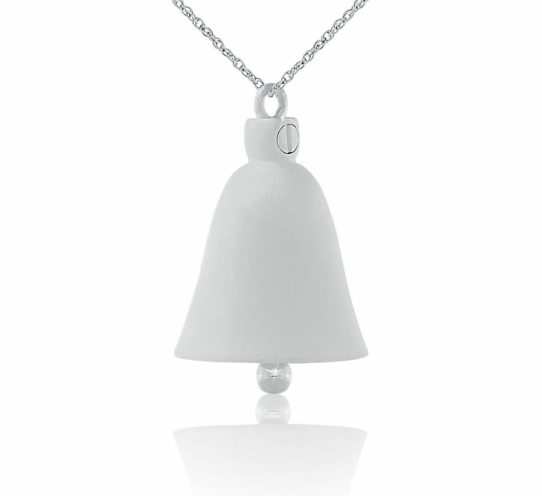 Tiny Bell Stainless Steel Pendant/Necklace Funeral Cremation Urn for Ashes