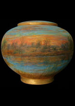 Load image into Gallery viewer, Limited Addition 180 Degrees Hand Painted Wood Adult/Large Funeral Cremation Urn
