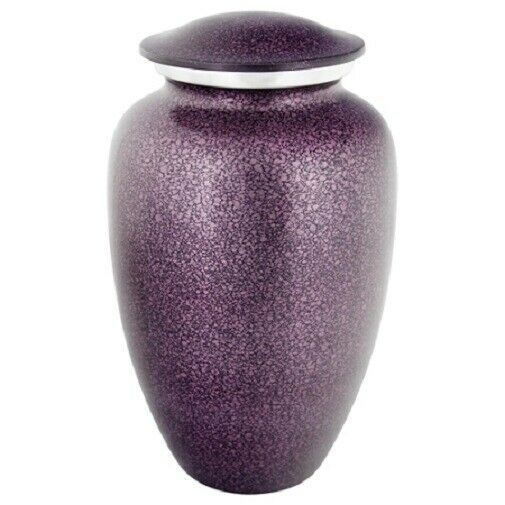 Small/Keepsake 3 Cubic Inch Plum Aluminum Cremation Urn for Ashes