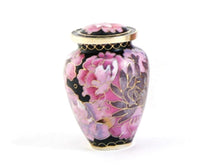 Load image into Gallery viewer, Floral Cloisonne 4 Keepsake Set Funeral Cremation Urns for Ashes,5 Cubic Inch ea
