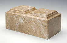Load image into Gallery viewer, Classic Marble Syrocco Companion Cremation Urn, 420 Cubic Inches, TSA Approved
