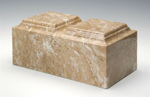 Classic Marble Syrocco Companion Cremation Urn, 420 Cubic Inches, TSA Approved