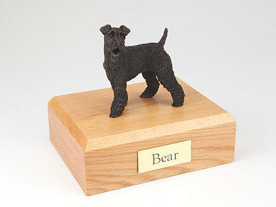 Fox Terrier Pet Funeral Cremation Urn Available in 3 Different Colors & 4 Sizes