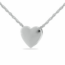 Load image into Gallery viewer, Sterling Silver Sacred Heart Pendant/Necklace Funeral Cremation Urn for Ashes
