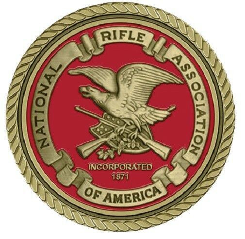 NRA Medallion for Box Cremation Urn/Flag Case - 2 Inch Diameter