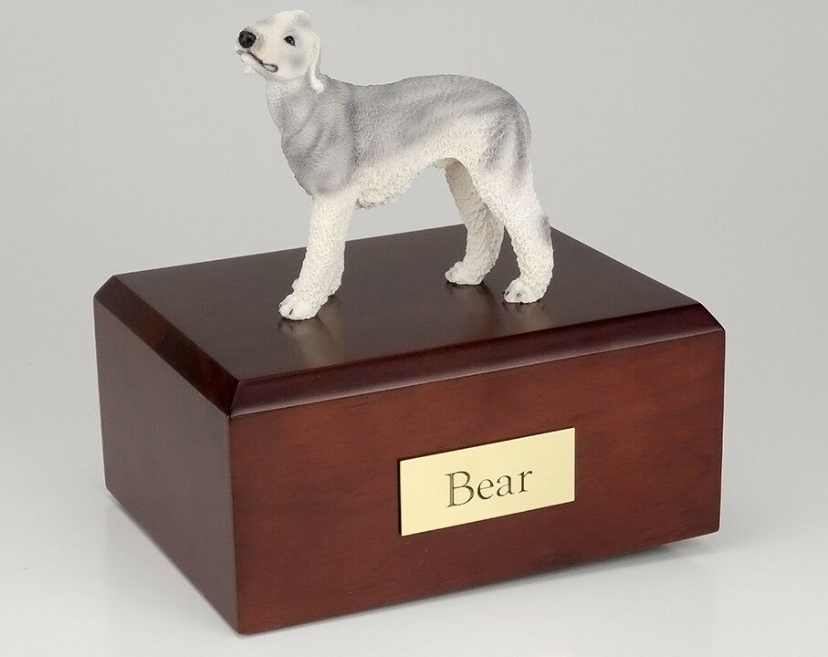 Bedlington Terrier Pet Funeral Cremation Urn Avail. 3 Different Colors 4 Sizes