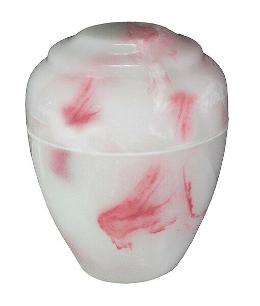 Small/Keepsake 18 Cubic Inch Pink Onyx Vase Cultured Onyx Cremation Urn Ashes
