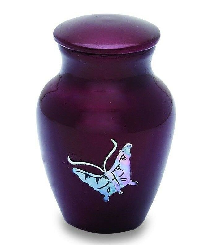 Butterfly 3 Cubic Inches Small/Keepsake Funeral Cremation Urn for Ashes