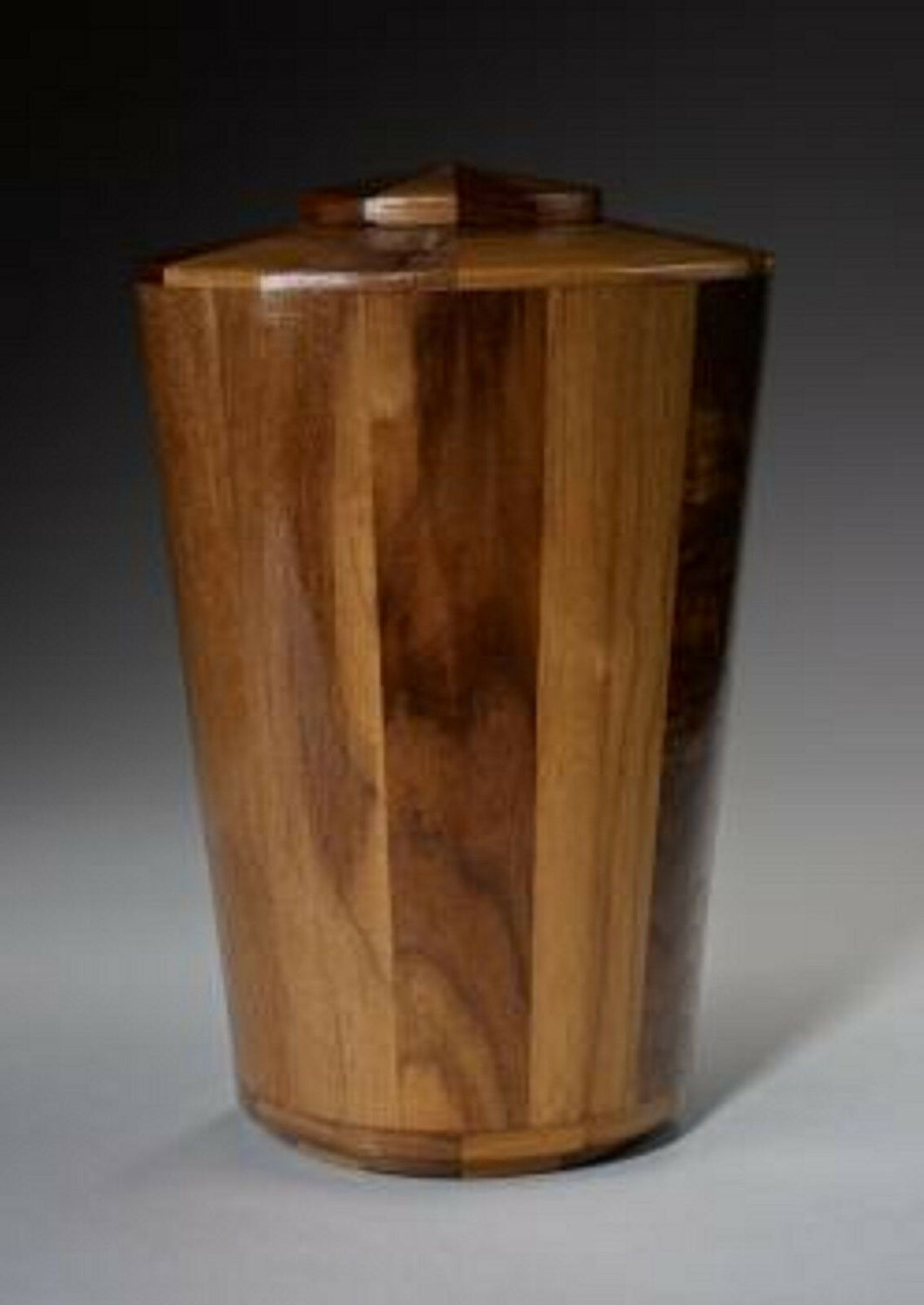 Praise Adult Black Walnut Wood Funeral Cremation Urn, 210 Cubic Inches