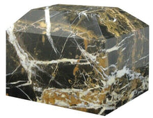 Load image into Gallery viewer, Large/Adult 190 Cubic Inch Summit King Gold Box Marble Funeral Cremation Urn
